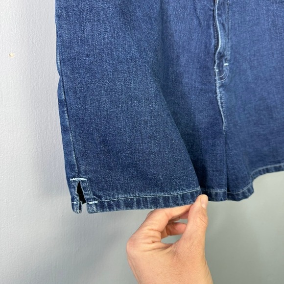 VTG EXP Express Jeans 90s High Waisted Mom Shorts Dark Wash Denim Juniors' 9/10 - Picture 7 of 12